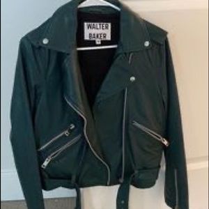 Walter Baker Hunter Green Leather Jacket